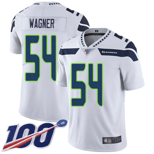 Seattle Seahawks Limited White Men Bobby Wagner Road Jersey NFL Football #54 100th Season Vapor Untouchable->youth nfl jersey->Youth Jersey